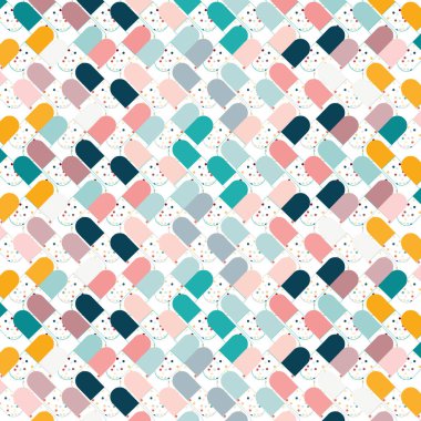 Soyut arkaplan. Renkli geometrik süs deseni. Kusursuz tasarım.