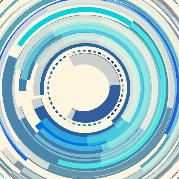 абстрактный синий геометрический рисунок полосы круга, вектор