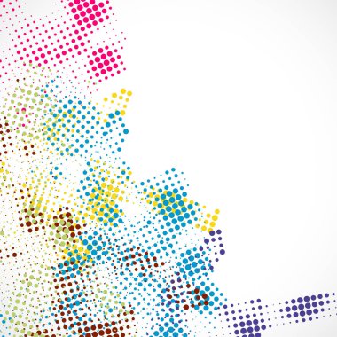 renkli arka plan ile noktalar