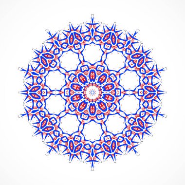 Mavi kar tanesinin vektör çizimi.