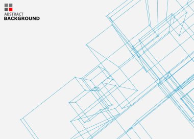 geometrik şekiller ve elementlerle soyut arkaplan.