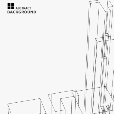 Geometrik şekilli soyut bir arkaplan. 10 vektör çizimi.