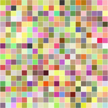 Farklı renk karelerinin mozaik arkaplanı