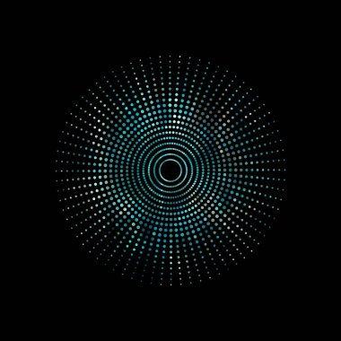 Soyut yarım ton dokusu. Yuvarlak bir desenin vektör çizimi, noktalar, noktalar.
