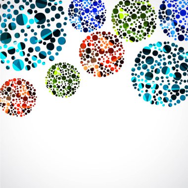 vektör renkli çember arkaplan tasarımı