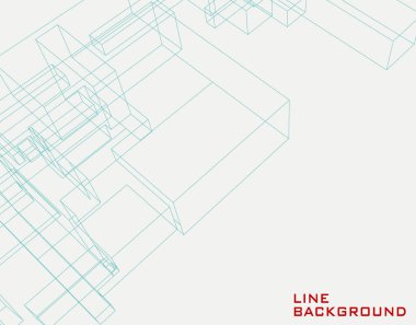 Çizgilerle soyut arka plan. Vektör