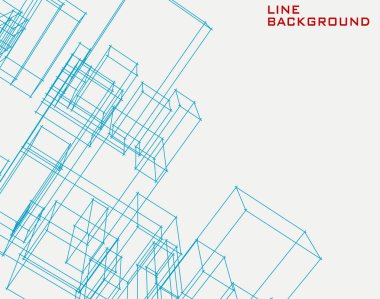 Minimum geometrik çizgiler. vektör soyut arkaplan.