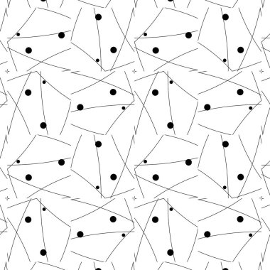 Vektör geometrik dikişsiz desen. modern geometrik arkaplan.