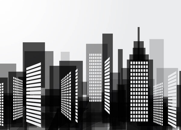 city skyline vector background