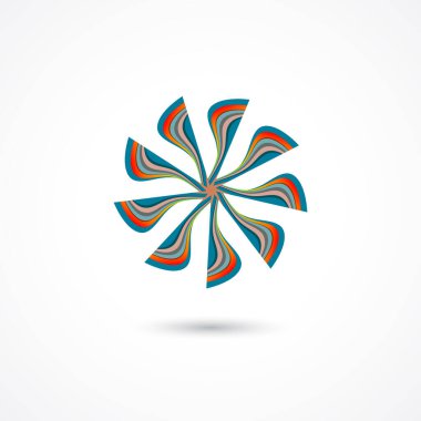 soyut geometrik vektör logosu, yaratıcı sembol.