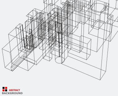 soyut mimari duvar kağıdı, dijital arkaplan