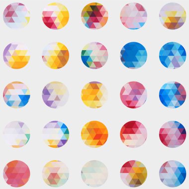 Soyut renkli üçgenin vektör çizimi