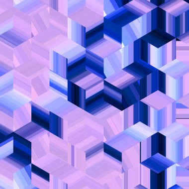 Küpler ile soyut arkaplan