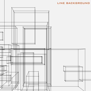 soyut modern mimari 3 boyutlu arkaplan