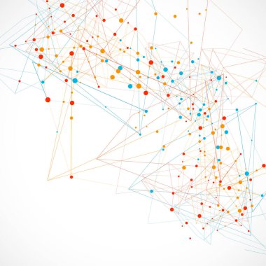 renkli soyut arkaplan, hareketli dinamik illüstrasyon.