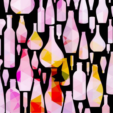 Soyut geometrik şekilli kusursuz desen