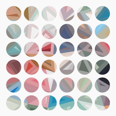 Geometrik şekiller ve daireler, soyut arkaplan