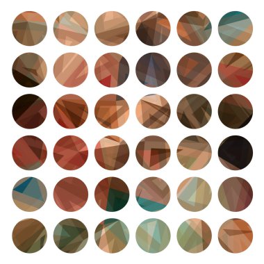 Soyut geometrik desen, renkli vektör çizimi