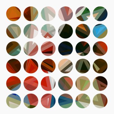 geometrik öğeleri kümesi