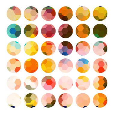 Renkli vektör soyut arkaplan kümesi