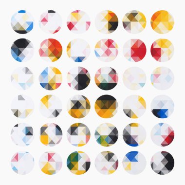 Soyut renkli geometrik desen vektör çizimi