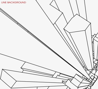 Minimum mimari altyapı. Siyah beyaz vektör mimari arka planı. siyah ve beyaz, modern vektör çizimi.