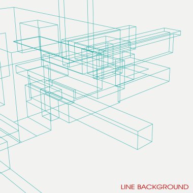 Soyut geometrik arkaplan. vektör çizgisi