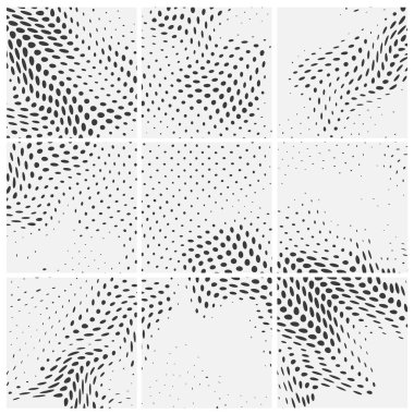 Yarım ton. Noktalar dizisi. Beyaz arka planda noktalı doku. Grunge şablonu örtülsün. Doğrusal tasarım sıkıntısı. Kaybolur. Puan. pop