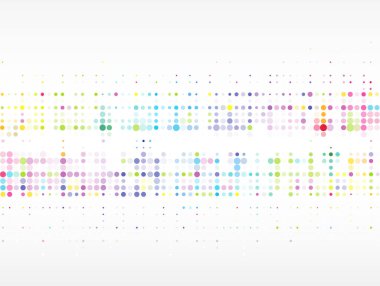 Renkli dairelere sahip soyut arkaplan