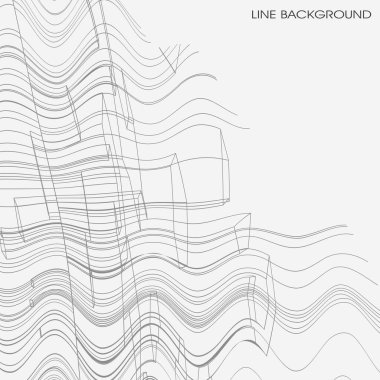 soyut çizgilerle siyah arkaplan, vektör illüstrasyonu.