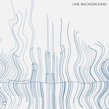 hatları ile vektör arka plan.