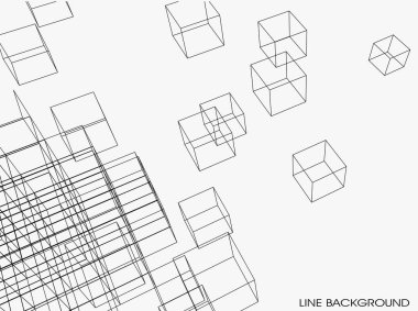 Geometrik şekilli soyut arkaplan