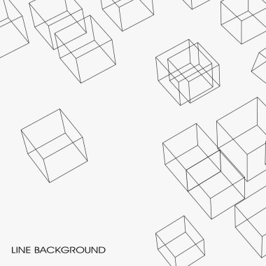 soyut geometrik çizgiler ve kareler