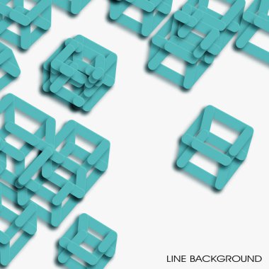 Birbirine bağlı çizgiler ve noktalarla geometrik desen. Soyut arkaplan. vektör illüstrasyonu.