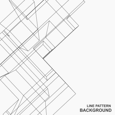 Siyah ve beyaz çizgileri olan soyut geometrik arkaplan