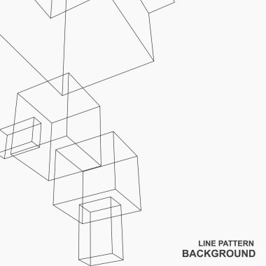 Soyut geometrik desen. modern siyah beyaz arkaplan.