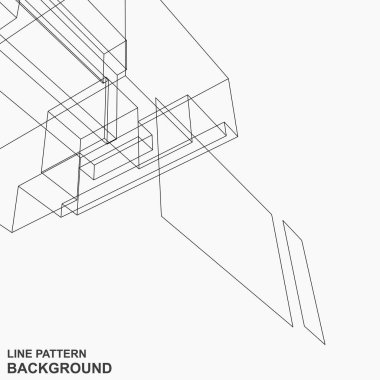 Soyut geometrik şekillere sahip plan arkaplanı.