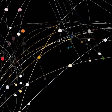 bağlantı çizgileri soyut arkaplan vektör çizimi