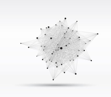 Soyut çokgen ağ arka plan