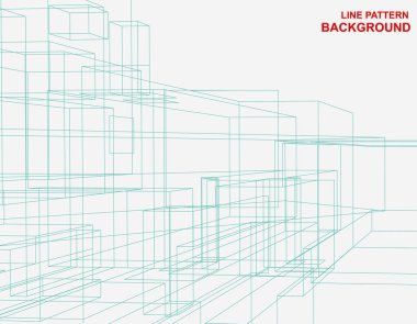 soyut geometrik çizgiler, vektör çizimi