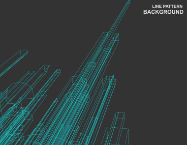 Çizgiler, noktalar ve çizgiler ile soyut arkaplan