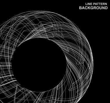 Dalga çizgileri dizaynı. Dalgalı çizgi sanatıyla soyut bir arkaplan. Çizgili çizgiler. Sanat. Çizgili çizgi sanatı. 10 vektör çizimi