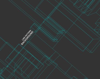 3d mimari sanat, vektör illüstrasyonu