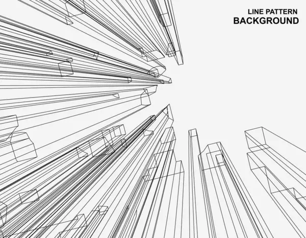 Çizgilerin soyut arkaplanı. Vektör tasarım modeli. Pankart, kart, el ilanı. siyah ve beyaz renkler