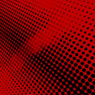 Yarım ton noktalı soyut kırmızı arkaplan