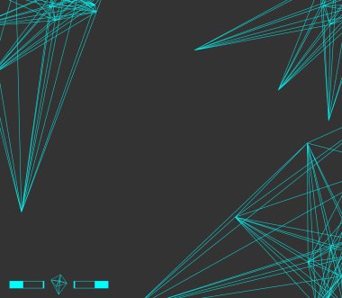 Teknolojik vektör arkaplanı. Bilim ve teknoloji