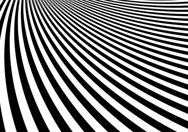 black and white striped background. 3 d rendering