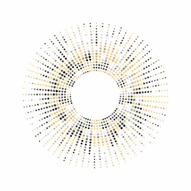 Çember noktalı soyut yarım ton arkaplan. vektör illüstrasyonu
