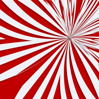 kırmızı arka plan ile ışınları