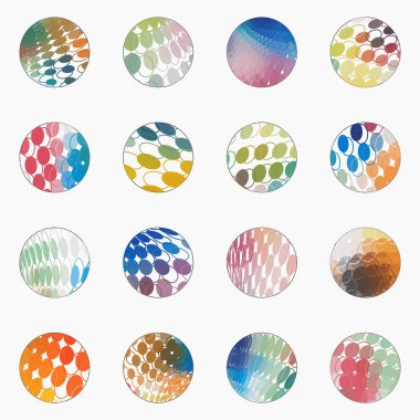 Renkli Daireler vektör arka plan soyut.